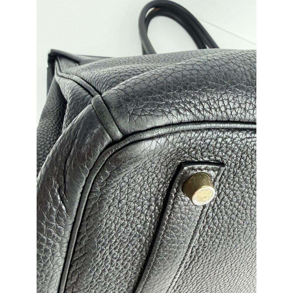 Hermes Bikrin 35 Togo Black Gold Hardware Stamp Letter Q □ (2013) B1 - Picture 11 of 16